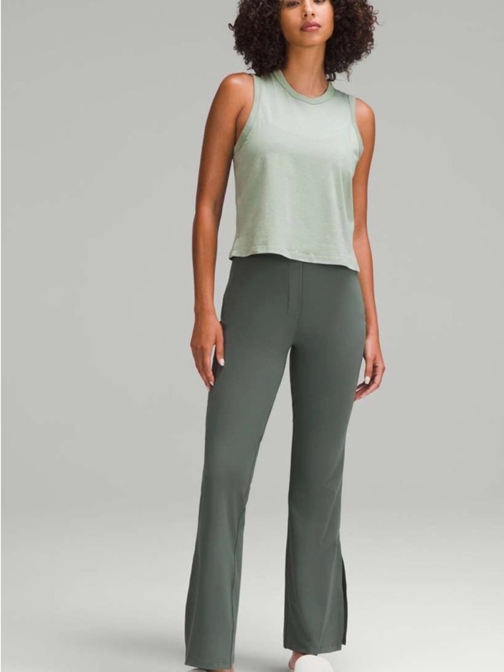 Lululemon Classic-Fit Cotton-Blend Tank Top Palm Court - Picture 2 of 11